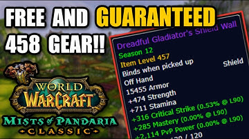 How To Get FREE and GUARANTEED Pre Raid BiS Gear - WoW MoP Classic