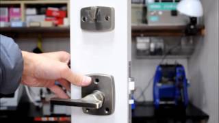 キーレックス,Keylex 2100の鍵交換,錠前取付手順