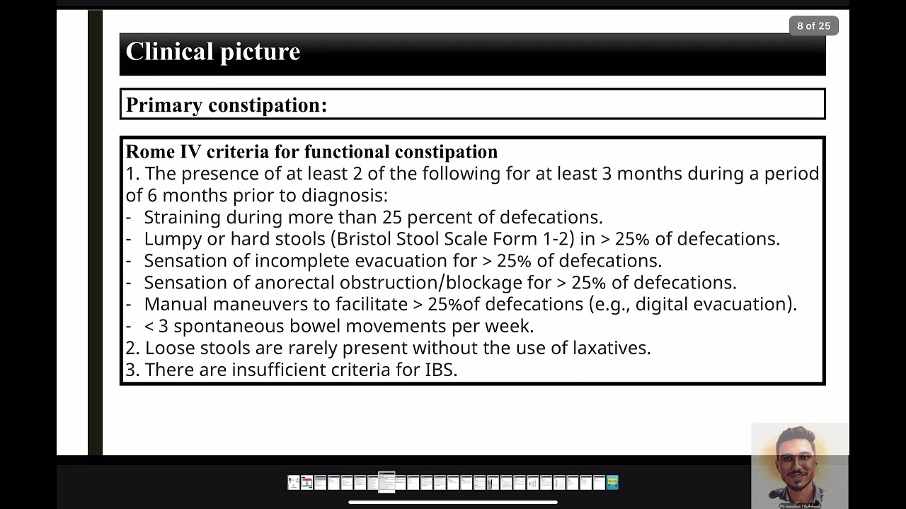 Constipation internal med dr Moataz mahmoud