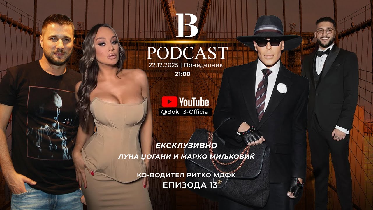 B-13 PODCAST S02 EP13 GOSTI: LUNA GJOGANI I MARKO MILJKOVIKJ