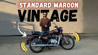 Bullet 350 Standard Maroon Vintage Review  All Details  Motorxone