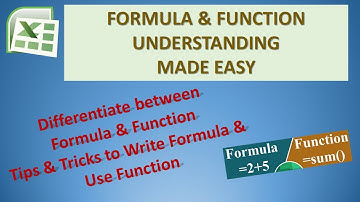 Excel Functions and Formulas | Advance Excel Tutorials Part 4