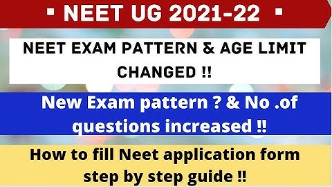 Big Changes by nta l Neet 2021 Exam pattern changed l Neet New Exam pattern? l Neet 2021 latest news