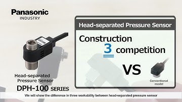 Head-separated Pressure Sensor DPH-100 series that breaks the common sense of construction