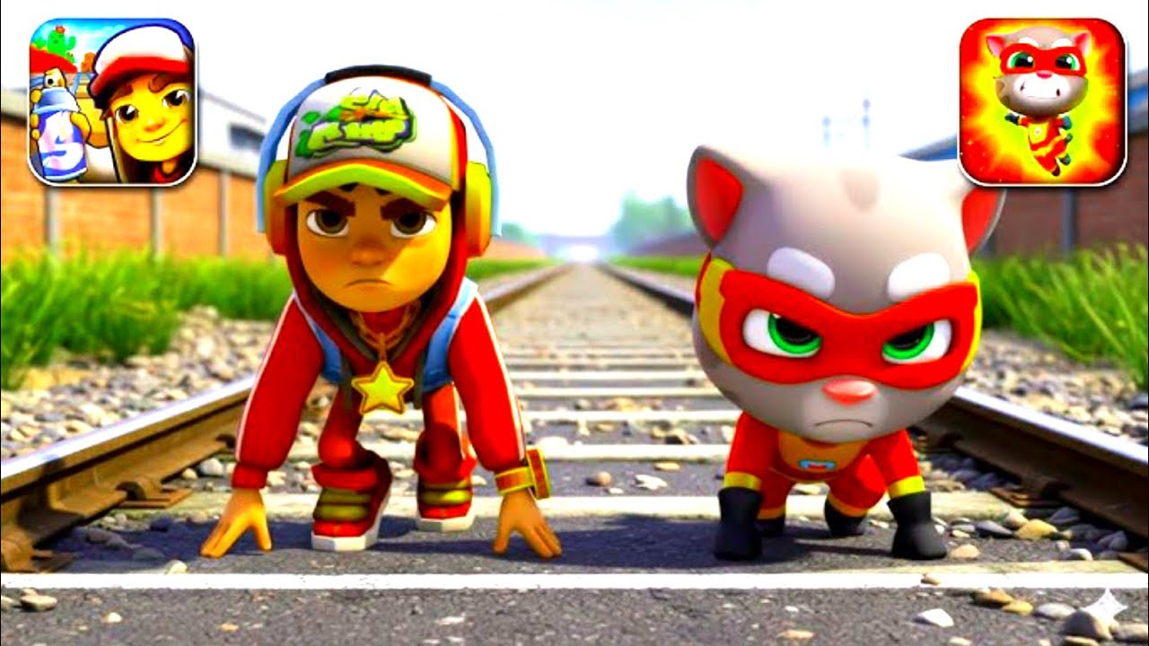 Subway Surfers vs Talking Tom Gold Run | Best Endless Runner Battle#games #subwaysurfers 
