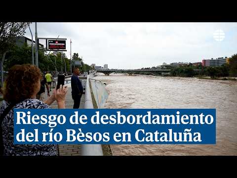 Alertan de peligro de desbordamiento del río Besòs y el temporal en Cataluña deja dos muertos