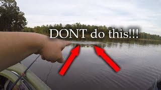BIG MISTAKE while kayak fishing!
