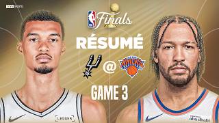 Résumé Spurs Knicks, Un Game 3 Dans Un Garden En Fusion