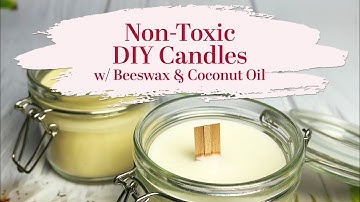 Non-toxic DIY Candles with Beeswax & Coconut Oil | Great for Meditation and Manifesting Practices
