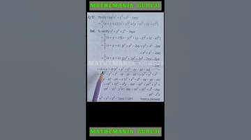 Verify that : x^3+y^3+z^3−3xyz= 1/2(x+y+z)[(x−y)^2+(y−z)^2+(z-x)^2]