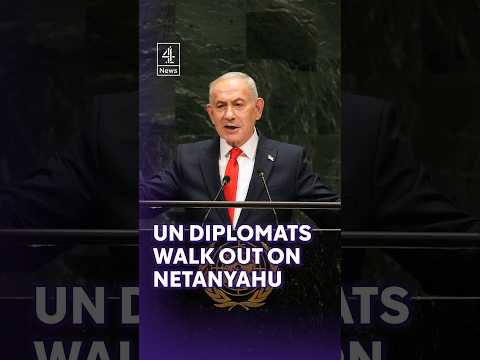 Diplomats walk out during UN speech of Israel’s Netanyahu