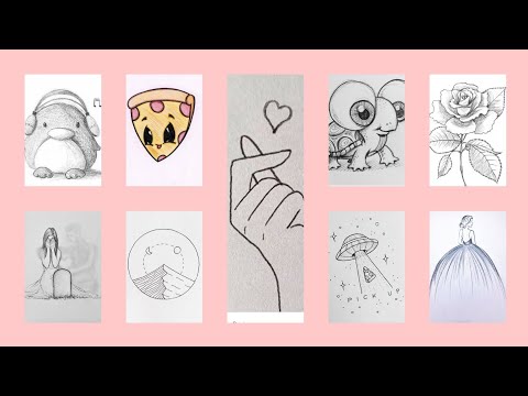 cute drawing very easy - YouTube