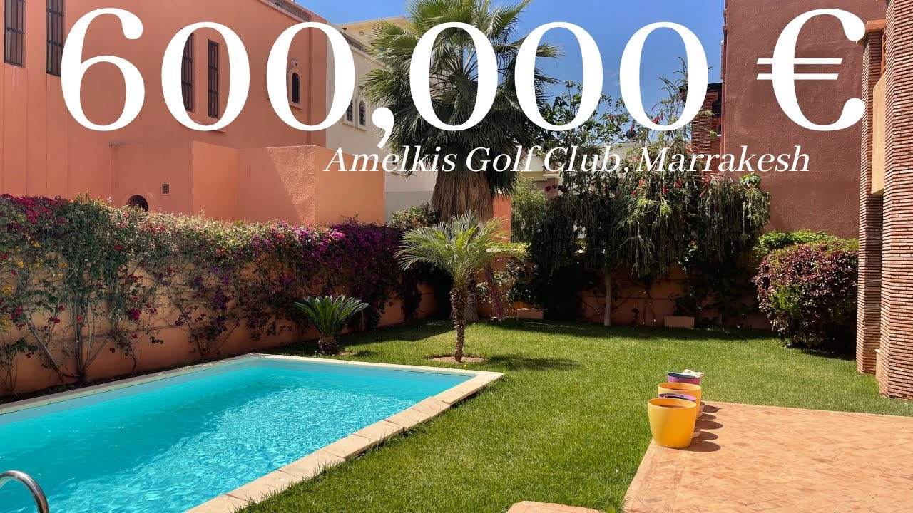 VILLA SUR LE GOLF D'AMELKIS MARRAKECH À 600 000€