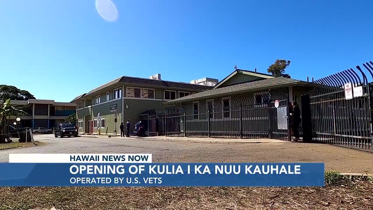 Shelter opens to support homeless in West Oahu - YouTube