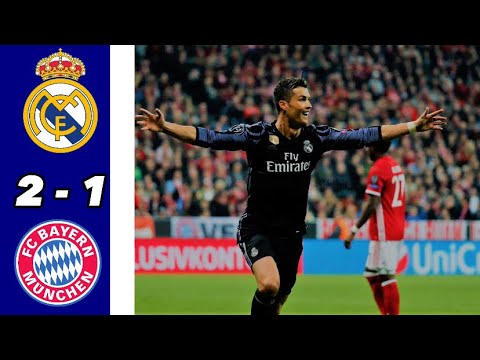 كلاسيكو اوروبا ريال مدريد ضد بايرن ميونيخ 2 1 دوري الابطال 2017 ربع النهائي علي الكعبي FHD
