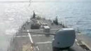 5 inch gun rapid fire shoot