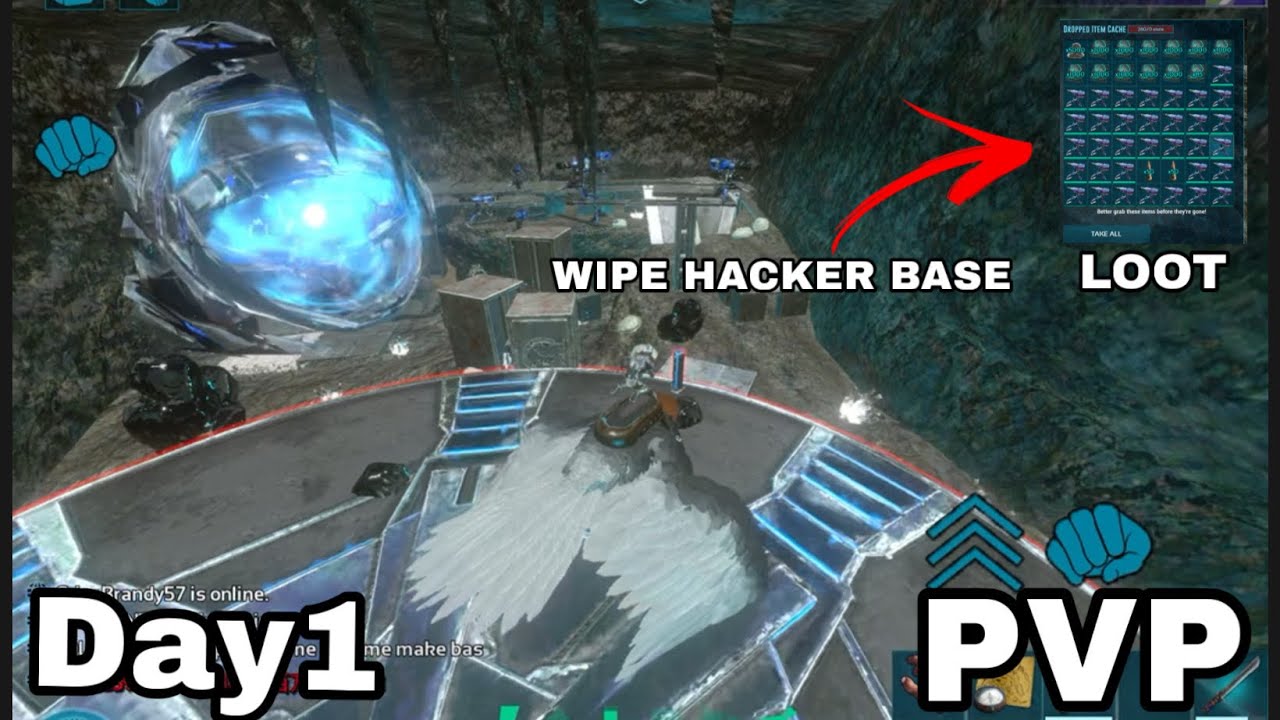 DAY1 - ARK SOLO PVP - SURVIV ON POP SERBER - BITxMAGIC