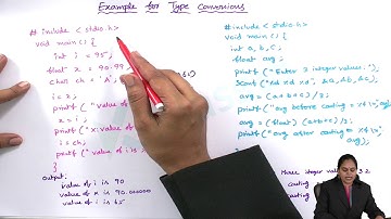 MT 20  Type Conversions in C | unit-1 | c-language by klasspm.