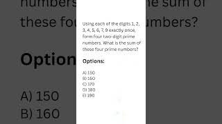 "AMC 10 Prime Number MCQ – Find the Prime! 😱 Solve in 15 Sec? #amc10 #numbertheory #mathshorts