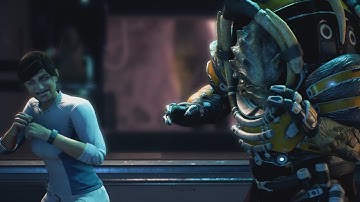 Mass Effect Andromeda Drack & Ryder Bar Fight