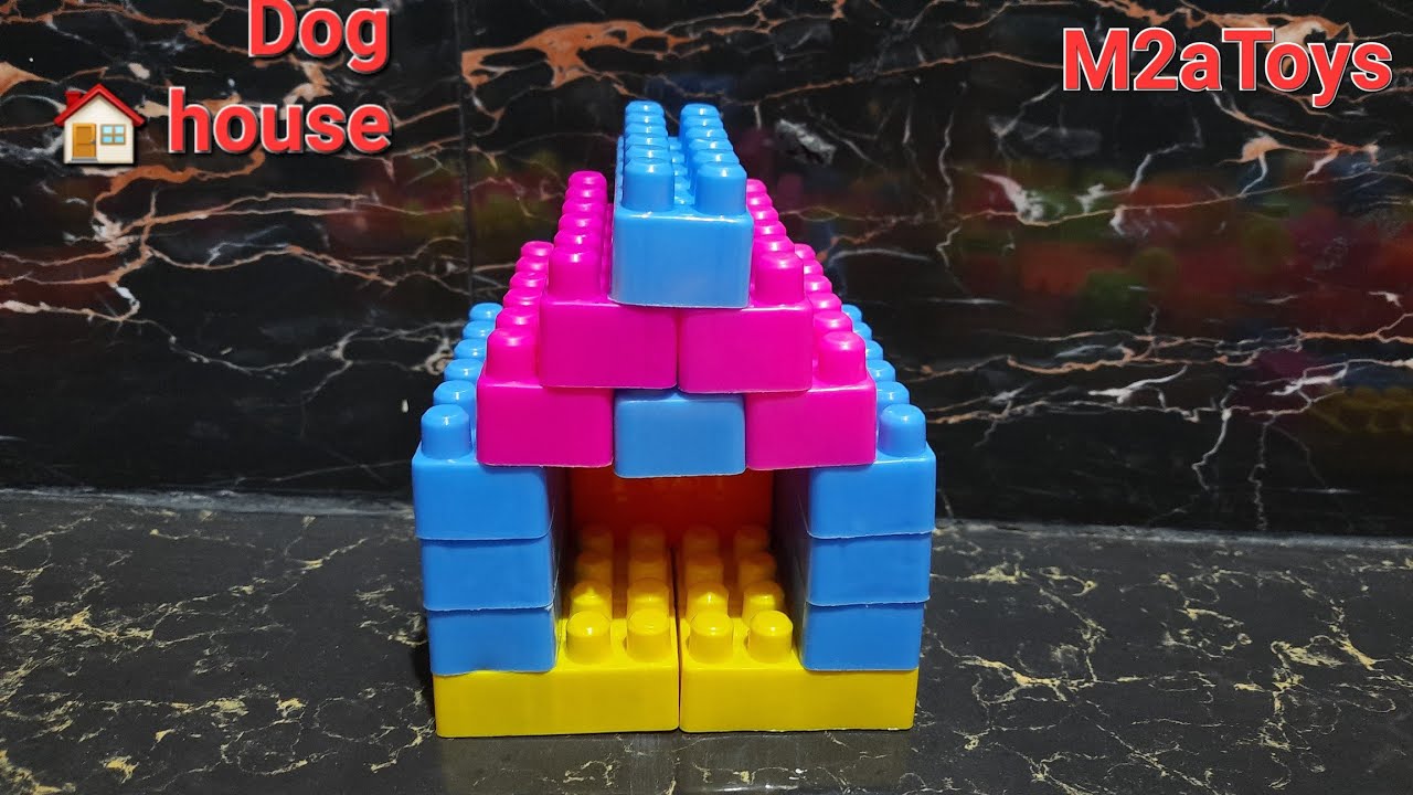 How To Make A Dog  House 🏡 With Building Blocks | KIDS TOYS PLAY