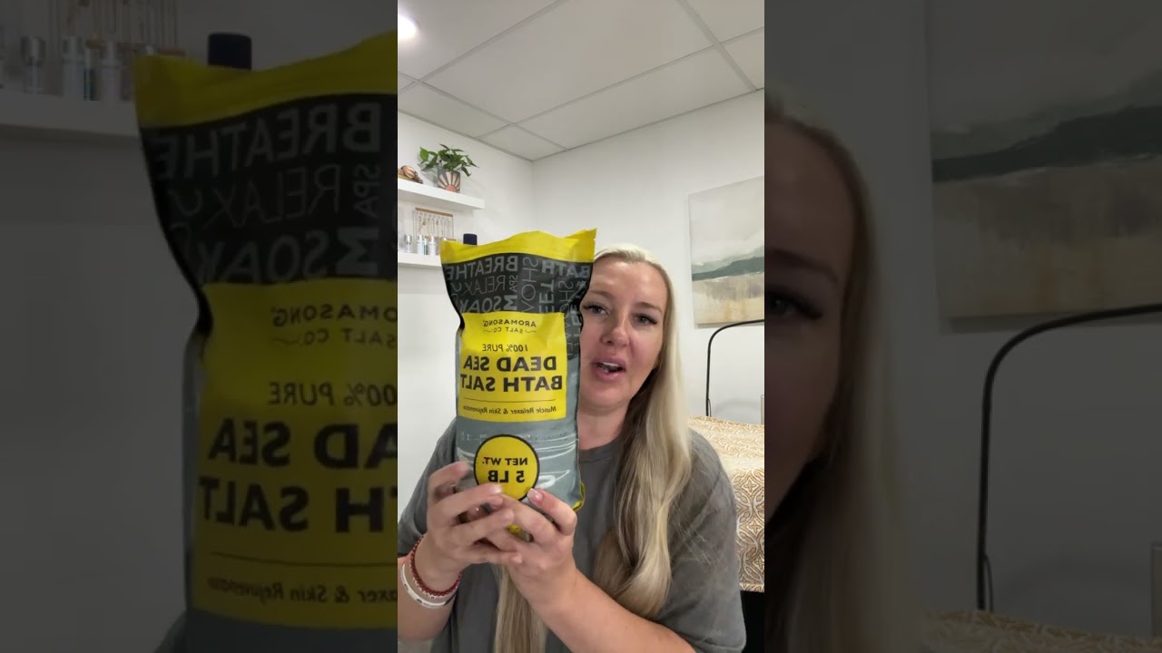 Aromasong Dead Sea Bath Salt - 100% Pure & Natural Dead Sea Salts for Soaking Fine Grain 5 LB - Bulk