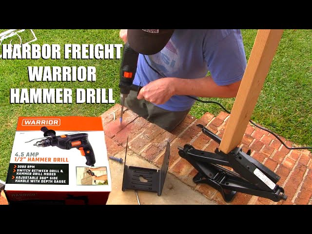 Harbor Freight Warrior Hammer Drill Demo/Review 