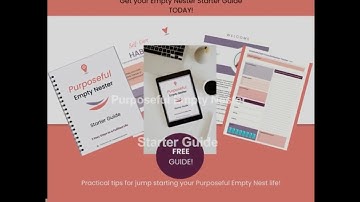 Seeking purpose? Get your Purposeful Empty Nester Starter Guide! #emptynestlife #discoverpurpose