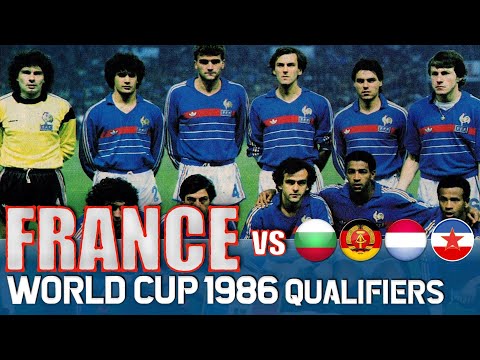 FRANCE World Cup 1986 Qualification All Matches Highlights | Road to Mexico