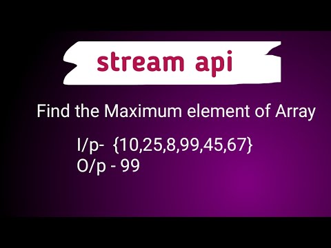 Find Maximum Element Using Java 8 Stream API | Java Interview Question | Hindi