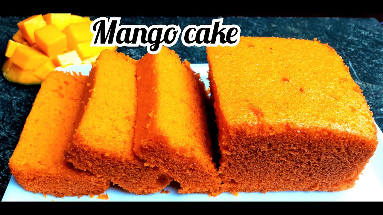 1 Egg Mango Pound Cake Recipe | Mango Sponge Cake | Mango Cake Without Oven