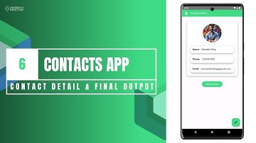 Part 6 - Detailed & Edit Contact | Contacts App in Jetpack Compose using Kotlin | Android Tutorials