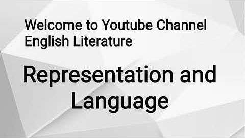 Representation and Language Urdu Hindi | Media and Culture Studies Urdu Hindi