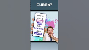 How to create Pricing Plan With Shortcode Using CubeWp