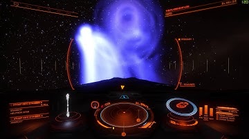 Elite Dangerous Anaconda neutron star fuel scoop and 118 Light year jump