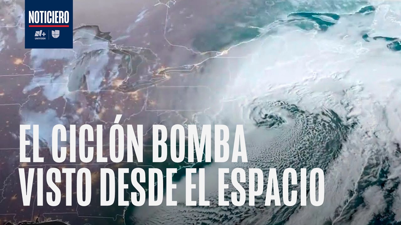 Imágenes de impacto: Así se ve el ciclón bomba que afecta el noreste de EEUU desde el espacio