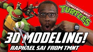 3D Modeling TMNT Raphael Sai