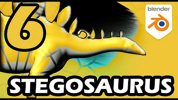 Modeling a Stegosaurus aka the "Roof Lizard" Dino! [Part 6] in Blender 3.3