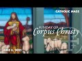 Corpus cristi sunday mass june 6 2021  slo newman