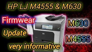 How to Hp laserjet m4555 firmware update via usb | error 99.09.67 | software update, M630