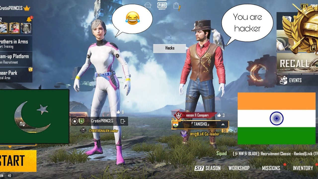 Joining Random Squad Of Indian Conqueror Player And they Call me Hacker