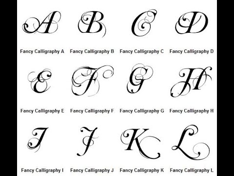 Featured image of post Fancy Calligraphy Capital Letter A / Each letter contains a solid letter an object that starts with that letter and seven dotted letters for tracing.