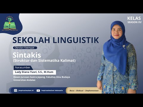 Sekolah Linguistik #4 Sintaksis