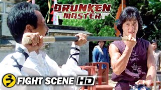 DRUNKEN MASTER | Freddy Wong VS. The King of Bamboo | Jackie Chan | Fight Scene