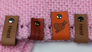 The Way to Attach Leather Labels with Screws & Rivets | DIY Tutorial