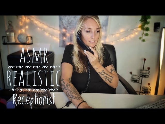ASMR | Very Realistic Receptionist Roleplay ✨️