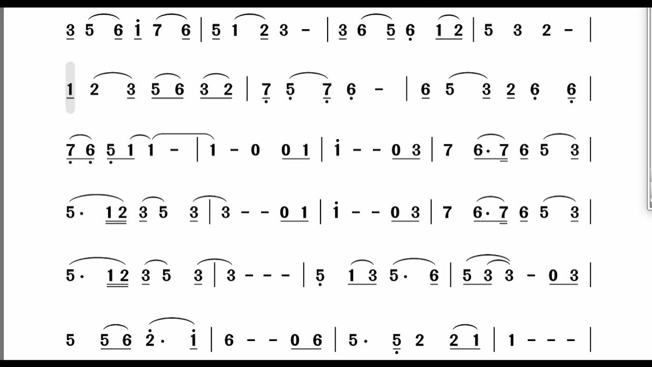 阿舜打譜「神話」動態簡譜 YouTube