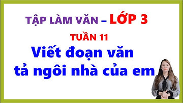 LỚP 3| Viết đoạn văn tả ngôi nhà của em HAY NHẤT Phần 1| Tập làm văn lớp 3 Tuần 11| Cô Hảo