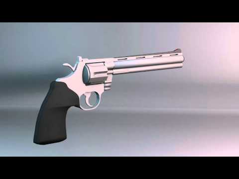 Revolver Model .357 magnum (Blender)