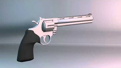 Revolver Model .357 magnum (Blender)